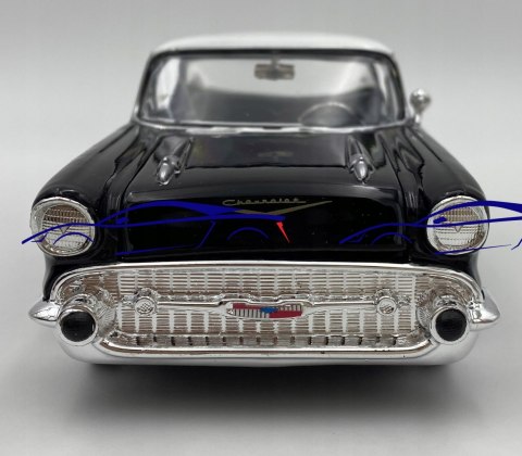 Chevrolet Bel Air 1957 1:24 black Motormax 73228 Chevrolet Bel Air 1957 1:24 black Motormax 73228