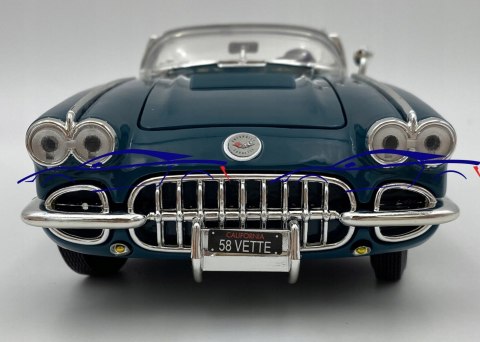 Chevrolet CORVETTE 1958 1:18 model Motormax 73109 Chevrolet CORVETTE 1958 1:18 model Motormax 73109