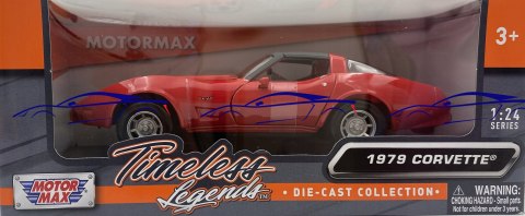 Chevrolet Corvette 1979 red 1:24 Motormax 73244 Chevrolet Corvette 1979 red 1:24 Motormax 73244