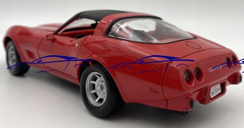 Chevrolet Corvette 1979 red 1:24 Motormax 73244 Chevrolet Corvette 1979 red 1:24 Motormax 73244