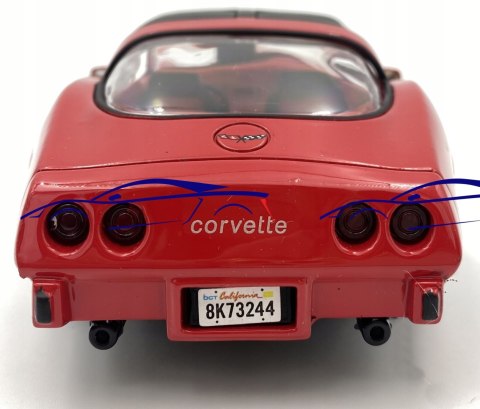 Chevrolet Corvette 1979 red 1:24 Motormax 73244 Chevrolet Corvette 1979 red 1:24 Motormax 73244