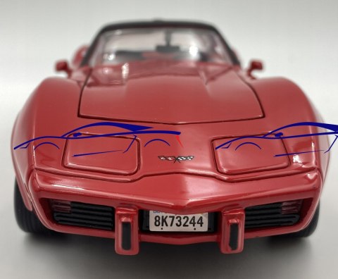 Chevrolet Corvette 1979 red 1:24 Motormax 73244 Chevrolet Corvette 1979 red 1:24 Motormax 73244