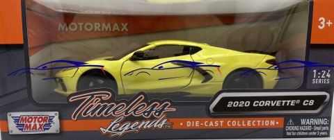 Chevrolet Corvette C8 2020 1:24 Motormax 79360 Chevrolet Corvette C8 2020 1:24 Motormax 79360