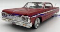 Chevrolet Impala red 1964 1:24 Motormax 73259