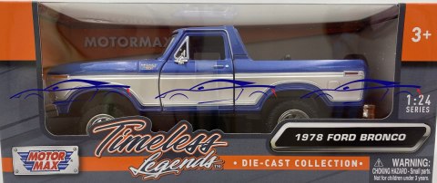 Ford Bronco (open top) 1978 1:24 Motormax 79372 Ford Bronco (open top) 1978 1:24 Motormax 79372