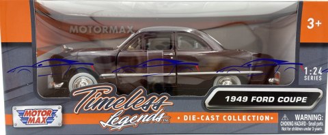 Ford Coupe 1949 model metalowy 1:24 Motormax 73213 Ford Coupe 1949 model metalowy 1:24 Motormax 73213