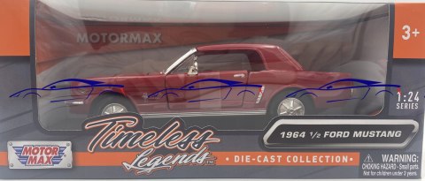 Ford MUSTANG 1/2 coupe 1964 1:24 Motormax 73273 Ford MUSTANG 1/2 coupe 1964 1:24 Motormax 73273