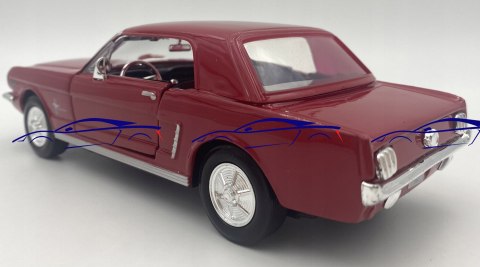 Ford MUSTANG 1/2 coupe 1964 1:24 Motormax 73273 Ford MUSTANG 1/2 coupe 1964 1:24 Motormax 73273