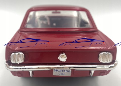 Ford MUSTANG 1/2 coupe 1964 1:24 Motormax 73273 Ford MUSTANG 1/2 coupe 1964 1:24 Motormax 73273