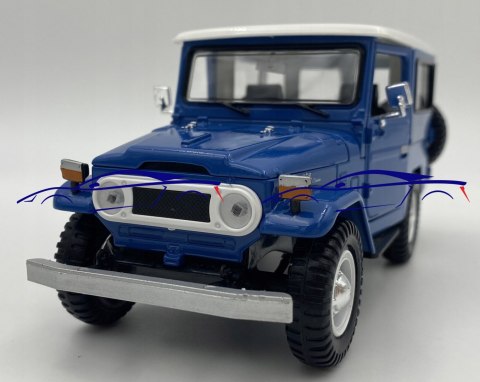 Toyota FJ 40 Hard Top 1:24 blue Motormax 79323 Toyota FJ 40 Hard Top 1:24 blue Motormax 79323