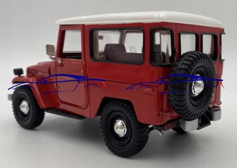 Toyota FJ 40 Hard Top 1:24 red Motormax 79323 Toyota FJ 40 Hard Top 1:24 red Motormax 79323