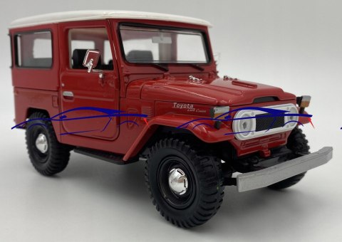 Toyota FJ 40 Hard Top 1:24 red Motormax 79323 Toyota FJ 40 Hard Top 1:24 red Motormax 79323