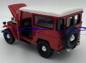 Toyota FJ 40 Hard Top 1:24 red Motormax 79323