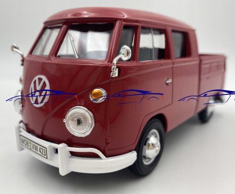 VW Type 2 T1 Double Cab Pickup 1:24 Motormax 79343 VW Type 2 T1 Double Cab Pickup 1:24 Motormax 79343