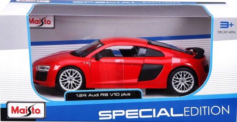 AUDI R8 V10 plus red 1:24 model Maisto 31513 AUDI R8 V10 plus red 1:24 model Maisto 31513