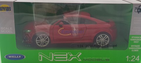 Audi TT Coupe 2014 metal model Welly 1:24 Audi TT Coupe 2014 metal model Welly 1:24