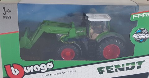 Traktor FENDT ładowacz z napędem BBURAGO metal Traktor FENDT ładowacz z napędem BBURAGO metal