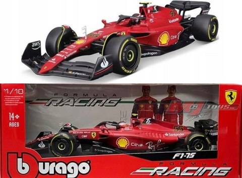 Bolid F1 Ferrari F1-75 #55 Sainz 2022 BBurago 1:18