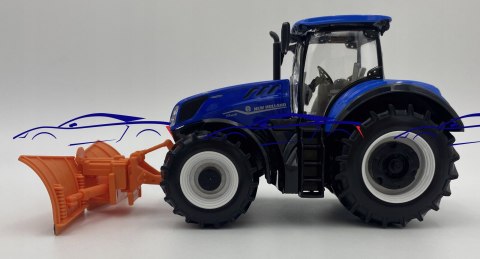 Ciągnik New Holland T7 z pługiem 1:32 BBURAGO Ciągnik New Holland T7 z pługiem 1:32 BBURAGO