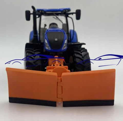 Ciągnik New Holland T7 z pługiem 1:32 BBURAGO Ciągnik New Holland T7 z pługiem 1:32 BBURAGO