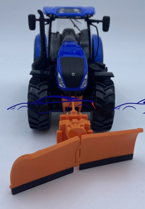 Ciągnik New Holland T7 z pługiem 1:32 BBURAGO Ciągnik New Holland T7 z pługiem 1:32 BBURAGO