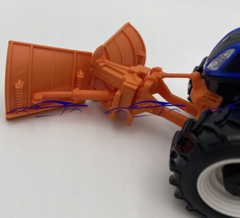 Ciągnik New Holland T7 z pługiem 1:32 BBURAGO Ciągnik New Holland T7 z pługiem 1:32 BBURAGO