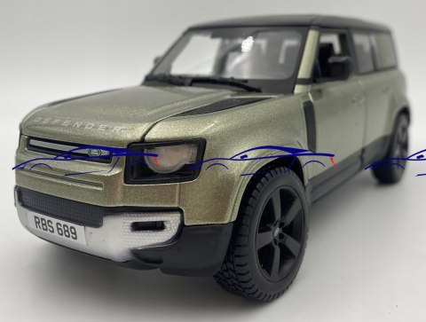Land Rover Defender 2022 1:24 green Bburago 21101 Land Rover Defender 2022 1:24 green Bburago 21101