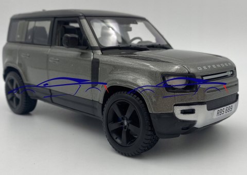 Land Rover Defender 2022 1:24 grey Bburago 21101 Land Rover Defender 2022 1:24 grey Bburago 21101