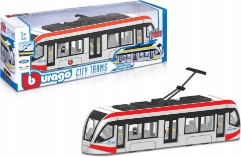 TRAMWAJ metalowy 20cm BBurago 32105 red TRAMWAJ metalowy 20cm BBurago 32105 red