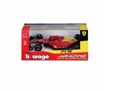 F1 FERRARI F1-75 MONZA 22 Sainz #55 BBurago 1:43 F1 FERRARI F1-75 MONZA 22 Sainz #55 BBurago 1:43
