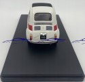 Fiat 500 white red 1960 WhiteBox 124182 1:24