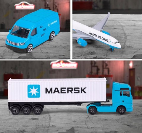 MAERSK MAN TGX Majorette Logistic METAL kontener 40ft MAERSK MAN TGX Majorette Logistic METAL kontener 40ft