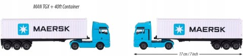 MAERSK MAN TGX Majorette Logistic METAL kontener 40ft MAERSK MAN TGX Majorette Logistic METAL kontener 40ft