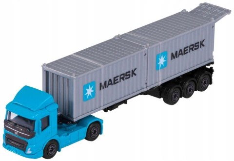 MAERSK Volvo FMX Majorette Logistic METAL 2 kontenery