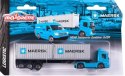 MAERSK Volvo FMX Majorette Logistic METAL 2 kontenery