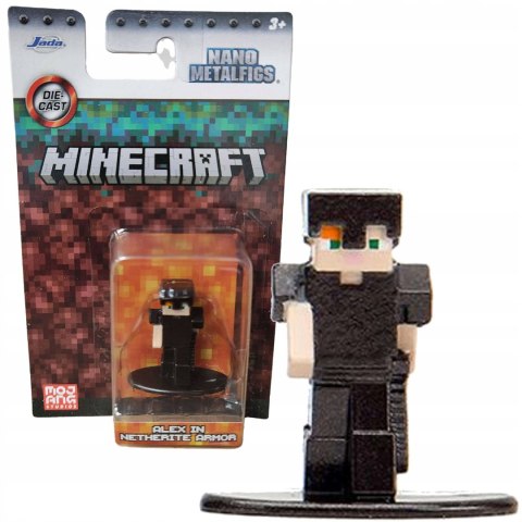 Minecraft figurka Alex Netherite Armor METAL Jada