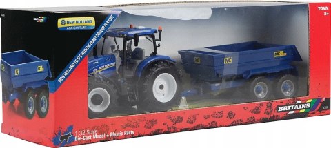 NEW HOLLAND T6 + przyczepa NC 1:32 Britains 43268 NEW HOLLAND T6 + przyczepa NC 1:32 Britains 43268