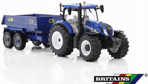 NEW HOLLAND T6 + przyczepa NC 1:32 Britains 43268 NEW HOLLAND T6 + przyczepa NC 1:32 Britains 43268