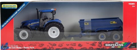 NEW HOLLAND T6 + przyczepa NC 1:32 Britains 43268 NEW HOLLAND T6 + przyczepa NC 1:32 Britains 43268