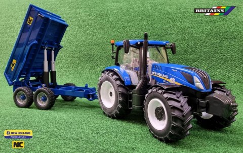 NEW HOLLAND T6 + przyczepa NC 1:32 Britains 43268 NEW HOLLAND T6 + przyczepa NC 1:32 Britains 43268