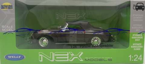 PORSCHE 356A Speedster hard top 24106H WELLY 1:24 PORSCHE 356A Speedster hard top 24106H WELLY 1:24