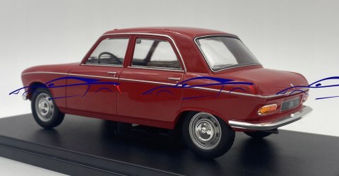 Peugeot 204 red 1968 WhiteBox 124181 1:24 Peugeot 204 red 1968 WhiteBox 124181 1:24