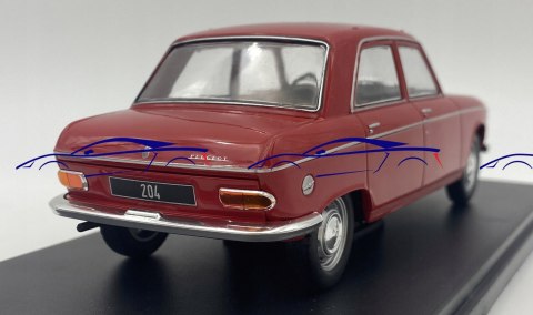 Peugeot 204 red 1968 WhiteBox 124181 1:24 Peugeot 204 red 1968 WhiteBox 124181 1:24