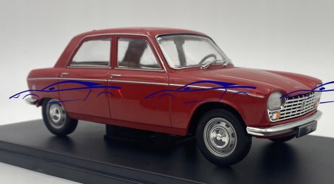 Peugeot 204 red 1968 WhiteBox 124181 1:24 Peugeot 204 red 1968 WhiteBox 124181 1:24