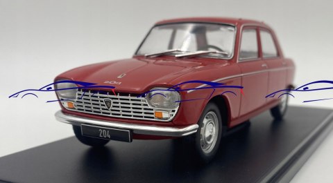 Peugeot 204 red 1968 WhiteBox 124181 1:24 Peugeot 204 red 1968 WhiteBox 124181 1:24