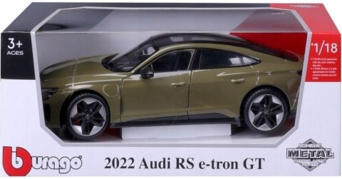 Audi RS e-tron GT 2022 green 1:18 BBurago 11050 Audi RS e-tron GT 2022 green 1:18 BBurago 11050