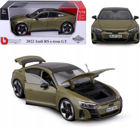 Audi RS e-tron GT 2022 green 1:18 BBurago 11050 Audi RS e-tron GT 2022 green 1:18 BBurago 11050