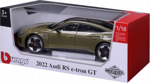 Audi RS e-tron GT 2022 green 1:18 BBurago 11050 Audi RS e-tron GT 2022 green 1:18 BBurago 11050