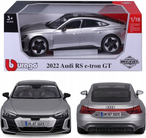 Audi RS e-tron GT 2022 silver 1:18 BBurago 11050 Audi RS e-tron GT 2022 silver 1:18 BBurago 11050