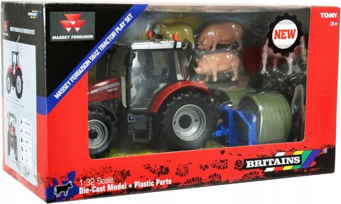 Ciągnik Massey Ferguson 5612 zestaw Britains 43205 Ciągnik Massey Ferguson 5612 zestaw Britains 43205
